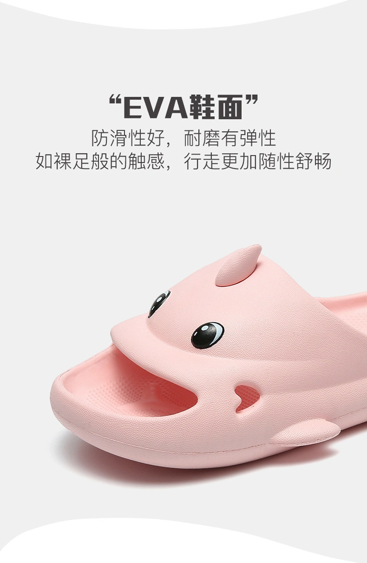 Kids′ Slipper Dolphin Cartoon Simple EVA Thick Soles Soft Baby Silent Slipper Indoor Slipper