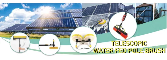 Brosse de nettoyage de panneaux solaires, avec poteau télescopique alimenté en eau, pour le nettoyage des fenêtres, offre spéciale